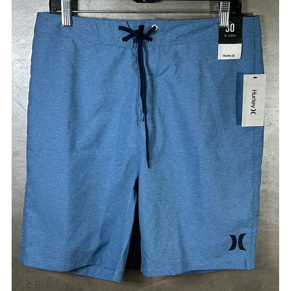 Hurley‎ Swim Shorts Blue Regular Fit Beach Bottom Size 30 Surf Brand New